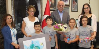 Öğrenciler Projelerini Başkan Seyfi Dingil’e Sundu