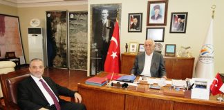 İSTE Rektörü Türkay Dereli’den Belediye Başkanı Seyfi Dingil’e Ziyaret