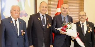 Muharip Gaziler, Kaymakam Yönden’i Ziyaret Etti