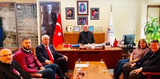 Başkan Seyfi Dingil Konuklarını Makamında Ağırladı