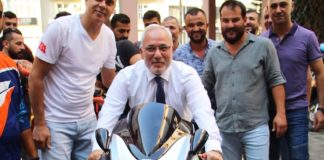 Başkan Tosyalı Motosiklet Tutkunlarını Ağırladı