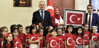 Minik Öğrencilerden Kaymakam Yönden’e Ziyaret