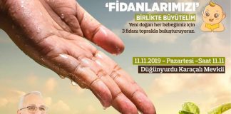 Her Yeni Doğan Bebek İçin 3 Fidan Dikilecek