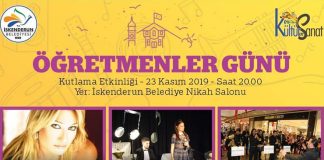 İskenderun Belediyesinden Öğretmen Gününe Özel Etkinlik