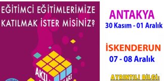 Akıl ve Zeka Öğreticiliği Kursu Açılıyor