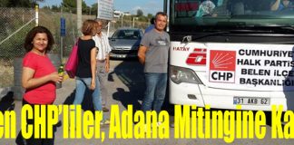 Belen CHP’liler, Partilerinin Adana Mitingine Katıldı