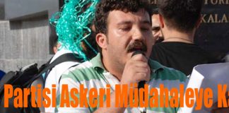 İşçi Partisi Askeri Müdahaleye Karşı