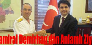 Tuğamiral Demirhan’dan Kaymakam Vekili Aydın’a Ziyaret