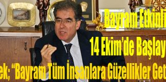 Kurban Bayramı Etkinlikleri 14 Ekim’de Başlayacak