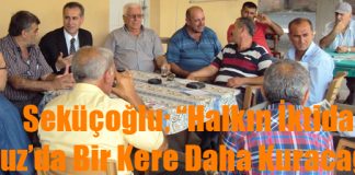 “Halkın İktidarını Arsuz’da Bir Kere Daha Kuracağız”