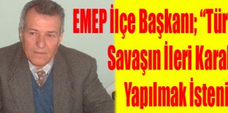 EMEP; “Türkiye Savaşın İleri Karakolu Yapılmak İsteniyor”