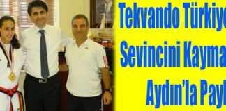 Tekvando Türkiye 1.si Sevincini Kaymakam Aydın’la Paylaştı