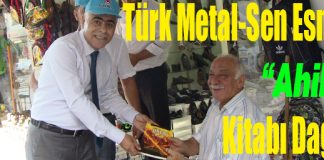 Türk Metal-Sen Esnafa Ahilik Kitabı Dağıttı