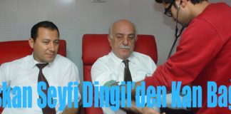 Belediye Başkanı Seyfi Dingil’den Kan Bağışı