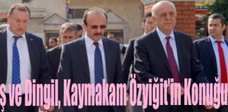 Savaş ve Dingil, Kaymakam Özyiğit’in Konuğu Oldu