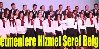 Başkan Savaş, Lise Öğretmenine ‘Hizmet Şeref Belgesi’ni Takdim Etti