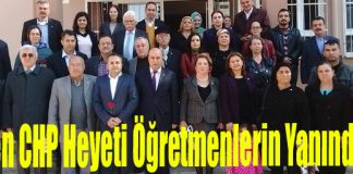 Belen CHP Heyeti Öğretmenlerin Yanındaydı