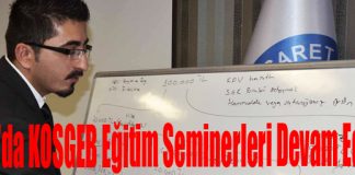 İTSO’da KOSGEB Eğitim Seminerleri Devam Ediyor