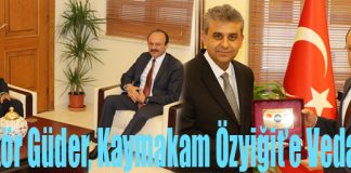 Rektör Güder, Kaymakam Özyiğit’e Veda Etti