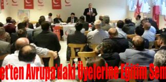 Saadet Partisi’nden Avrupa’daki Üyelerine Eğitim Semineri