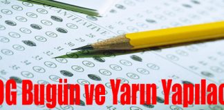 TEOG Bugün ve Yarın Yapılacak