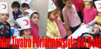 Minikler Tiyatro Performansıyla Göz Doldurdu
