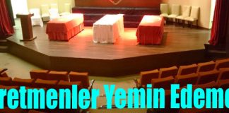Öğretmenler Yemin Edemedi