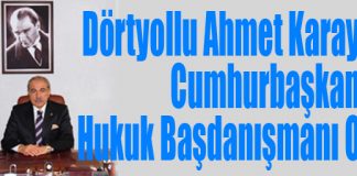 Dörtyollu Ahmet Karayiğit Cumhurbaşkanlığı Hukuk Başdanışmanı Oldu