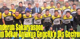 İskenderun Sakaryaspor, Yuvam Dekor Antakya Gençlik’e Diş Geçiremedi