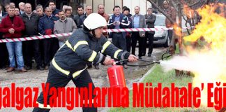 İtfaiyecilere ‘Doğalgaz Yangınlarına Müdahale’ Eğitimi Verildi