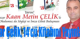 Yazar Çelik, 14’cü Kitabını Yayınladı!