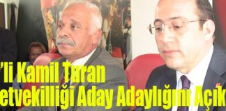 CHP’li Kamil Turan Milletvekilliği Aday Adaylığını Açıkladı…