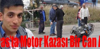 Motor Kazası Bir Can Aldı