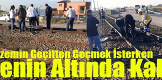 Hemzemin Geçitten Geçmek İsterken Trenin Altında Kaldı