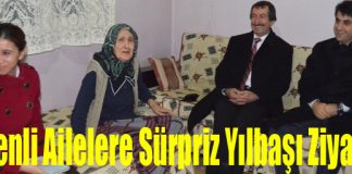 Belen Kaymakamı Aydın’dan, Yılbaşı Akşamı Ailelere Ziyaret