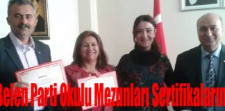 CHP Belen Parti Okulu Mezunları Sertifikalarını Aldı