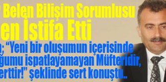 CHP Belen Bilişim Sorumlusu Bilen İstifa Etti