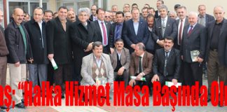 Başkan Savaş; “Halka Hizmet Masa Başında Olmaz”