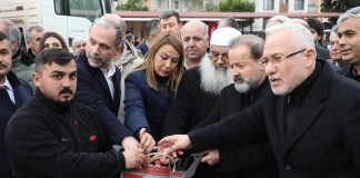 Zeynep, Deniz, Cavide Şahutoğlu Ortaokulu’nun Temeli Atıldı