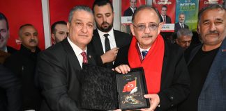 Bakan Mehmet Özhaseki’den İbrahim Başkana Tam Destek
