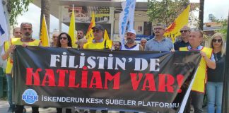 KESK İskenderun Şubeler Platformu, Filistin’de Yaşanan Katliama Sessiz Kalmadı