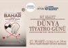 Dünya Tiyatro Günü’nde HBB’den ‘İkinci Bahar’