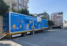 TEGV’in Eğitim Tırı Ateşböceği Abdülkadir Kocabaş İlkokulu’nda