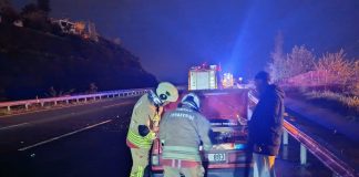 Çankaya Otoban Çıkışında Kaza: 1 Yaralı