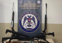 Hatay’da Ruhsatsız Silah Operasyonu