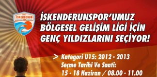 İskenderunspor, Bölgesel Gelişim Ligi İçin Genç Yıldızlarını Seçiyor!