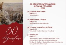 30 Ağustos Zafer Bayramı Coşkusu Pazar Günü Yaşanacak