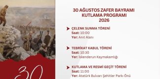 30 Ağustos Zafer Bayramı Coşkusu Pazar Günü Yaşanacak