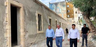 Tarihi İskenderun Lisesi’nde Restorasyon Çalışmaları İncelendi