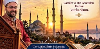Recep Ateş’ten Camiler ve Din Görevlileri Haftası Mesajı